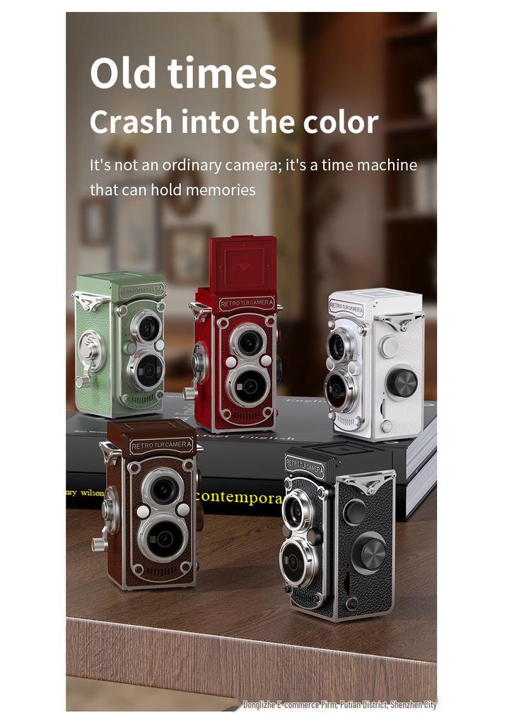 Retro Twin-Lens Mini Digital Camera HD - Portable Student Travel Pendant