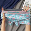 2pcs Men's Underwear Trend Printed Breathable Teenage Mid Waist Underwear Men's Four Cornered Underwear Boxer Brief