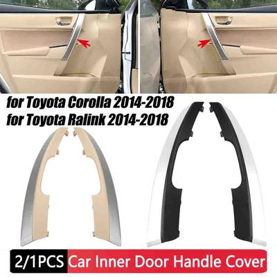 Left Right Car Interior Door Handle Trim Cover Inner Door Pull Trim Cover for Toyota Corolla 2014-2018 for Toyota Ralink 14-18