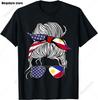 T-shirt Ragazza Filippina Patrimonio Bandiera Filippine Regalo T-shirt Cotone Streetwear Manica Corta Regali di Compleanno T-shirt Abbigliamento Unisex