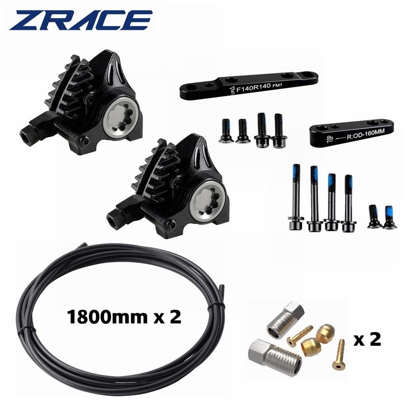 ZRACE XG Road Hydraulic Brake,Flat Mount Caliper, ICE-TECH Pads, BMX Raceing, Full CNC Lightweight
