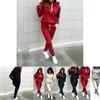 Elegant Women's Fashion Tracksuit Ensemble Luxury Hoodies Sweatshirt And Pant Set