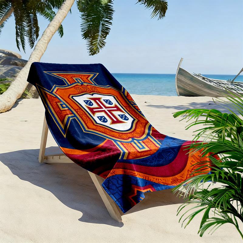 Portuguese Heritage Pride beach towel soft Portable for travel seaside quick-drying swim towel swim Comfort printing beach towel
