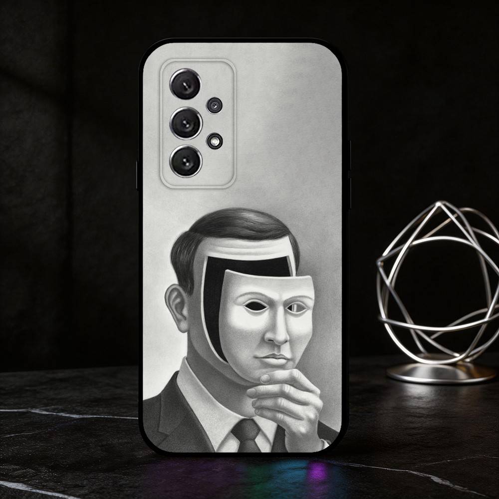 M-Metaphoric Dark Art phone Case For Samsung S25,24,21,22,23,30,Ultra,20,Plus,Fe,Lite,Note Soft Black Cover