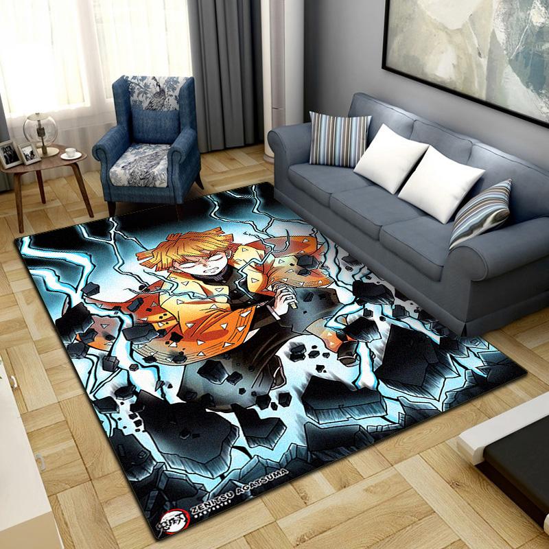 Zenitsu Agatsuma Rug for Home Decoration,Washable Non-slip Large Rug Floot Mat LXRa12