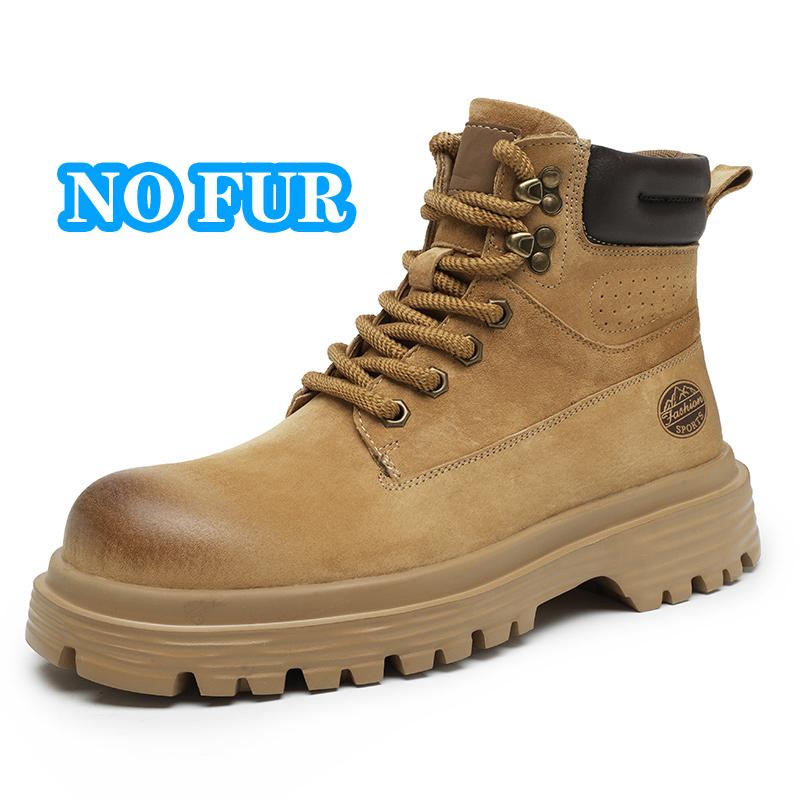 Высококачественные мужские замшевые кожаные мотоциклетные ботинки осень-зима высокие — фото 10