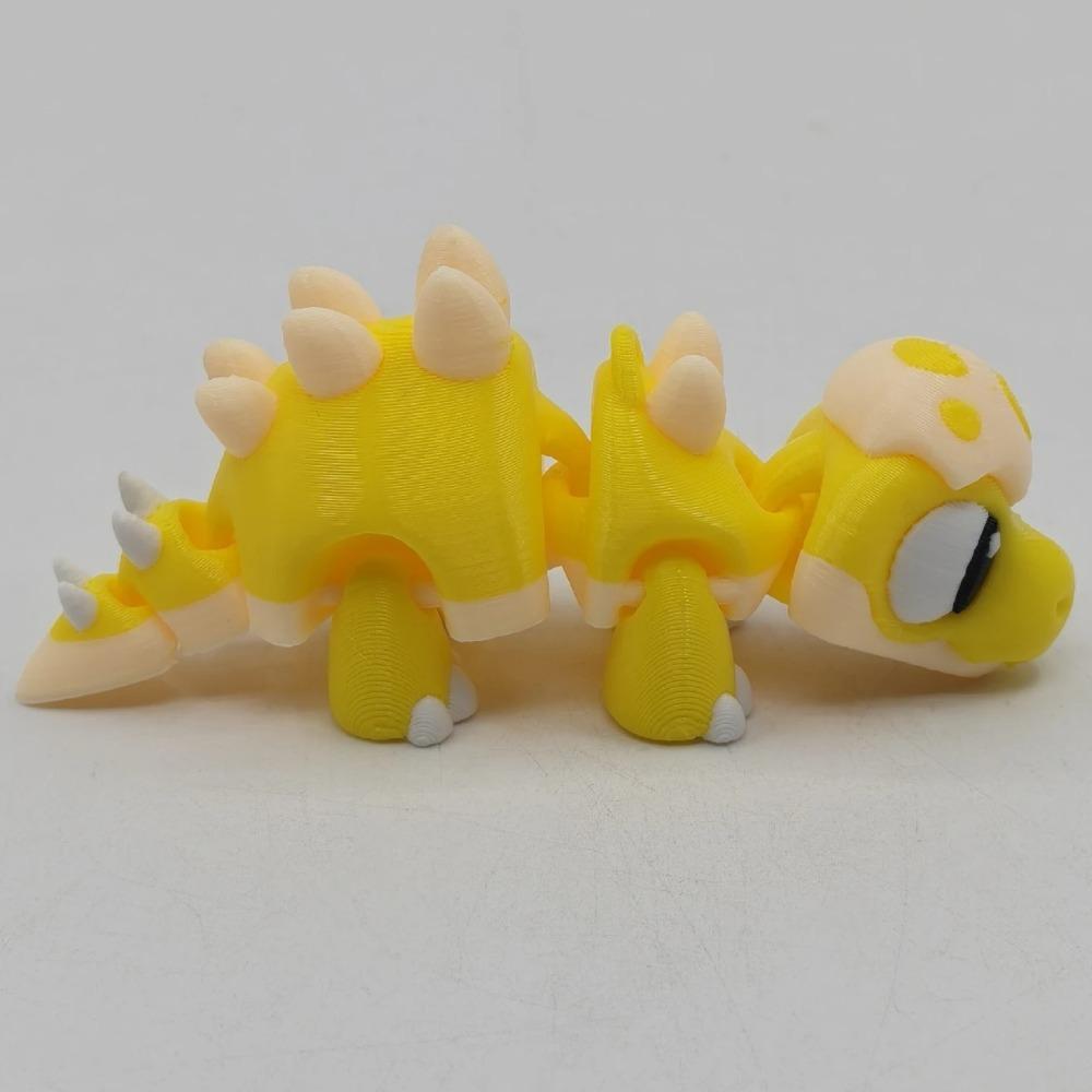 

Милая фигурка детеныша динозавра в скорлупе, напечатанная на 3D-принтере, игрушка-животное, украшение для дома, подвижные суставы, реалистичные глаза, декор для рабочего стола, подарки для детей