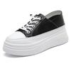 Fashion Casual Women Sneakers 2025 Spring New Fashion Comfortable Height Increased Lace Up Flat Shoes Outside Breathable Women Sneakers