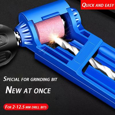 1 Set Portable Drill Bit Sharpener With Grinding Wheel For Quick And Easy Sharpening Of Nail Drill Bits, Sharp And Ready