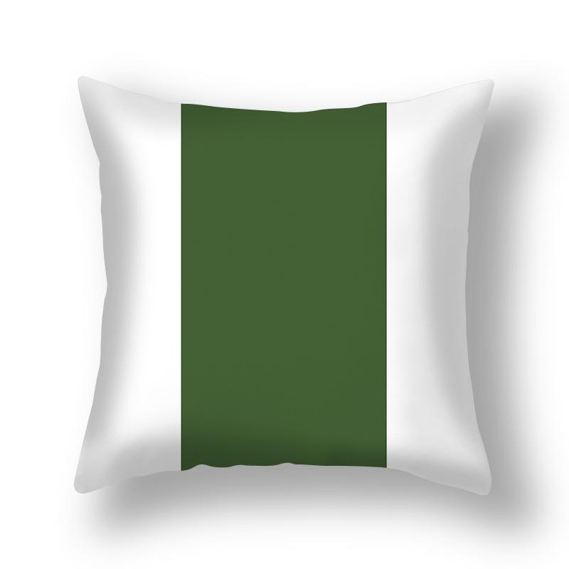 Nordic Delicate Fresh Green Pillowcase Living Room Home Decoration Outdoor Geometric Cushion Cover Simple Ins Pillow Case