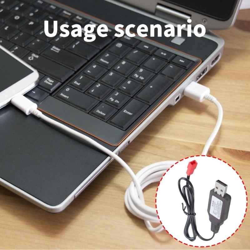 JST Plug Lithium Battery Charger Wire 7.2V Charging Cable Cord for Electric Toy Robot Remote Controlled Car 50cm