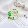 Rural Style Summer Gardenia Brooch for Women - Elegant & Trendy