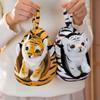Soft Simulation Animal Plush Toy Baby Tiger Pillow Doll Cute Throw Pillow  Kids Birthday Gift