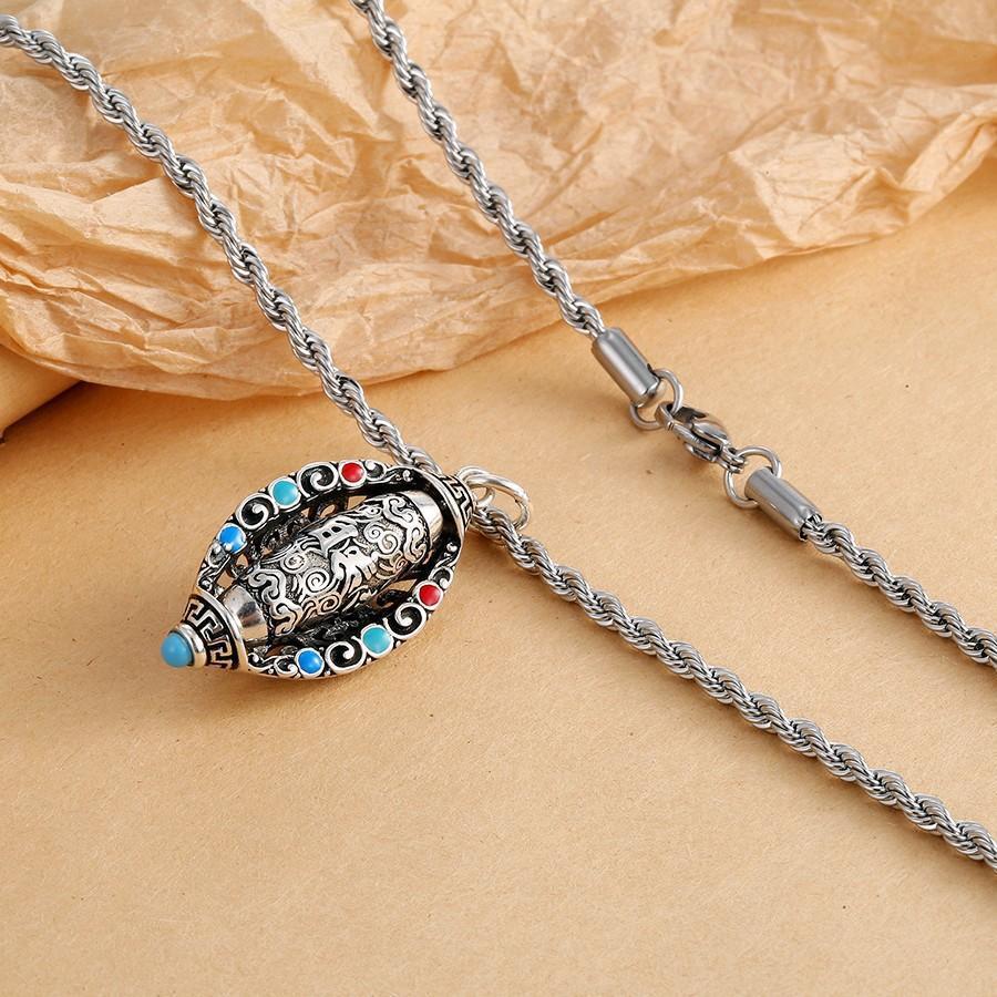 

Подвеска-мантра из шести слогов Сянсю - Унисекс Ретро Мода