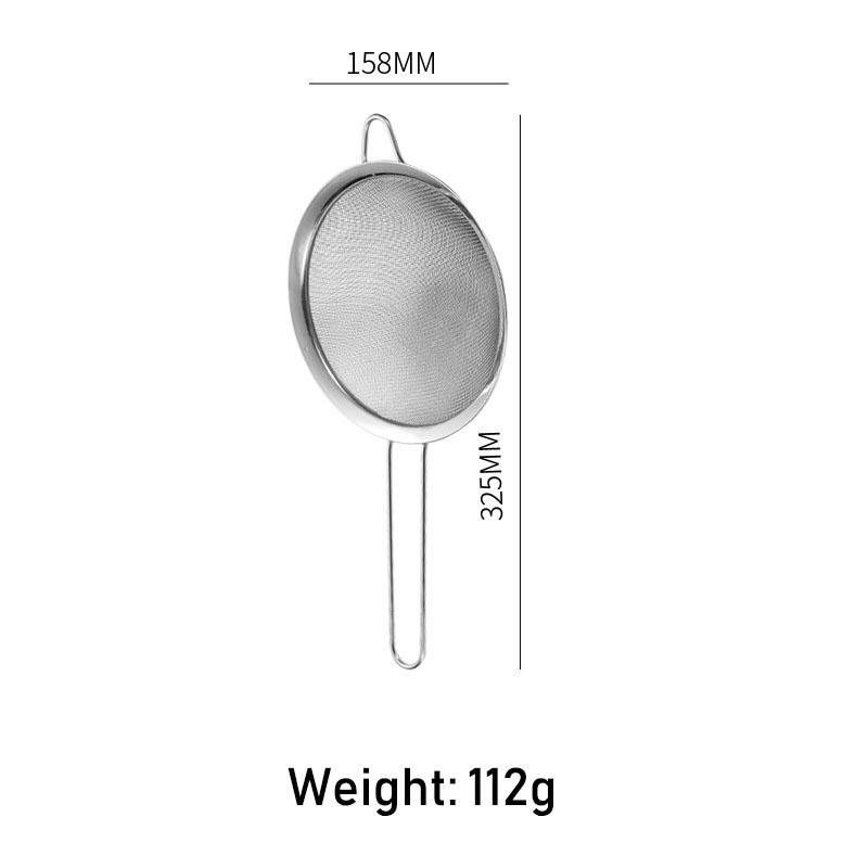 1 Pcs Quality Fine Mesh Stainless Steel Strainers with Resting Ear Design And Handle for Kitchen Rice Juice Soy Milk Hot Pot