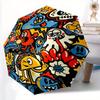 1pc Cartoon Characters Automatic Open 8-Rib Windproof Umbrella, Travel & Commuting, Suitable for All Seasons, Lightweight Portable 097