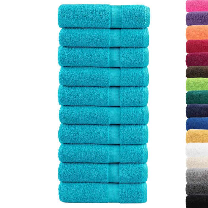 VidaXL Superior Quality Shower Towels 10 Pcs, Bath Sheets, Guest Towels, Bathroom Towels 137454