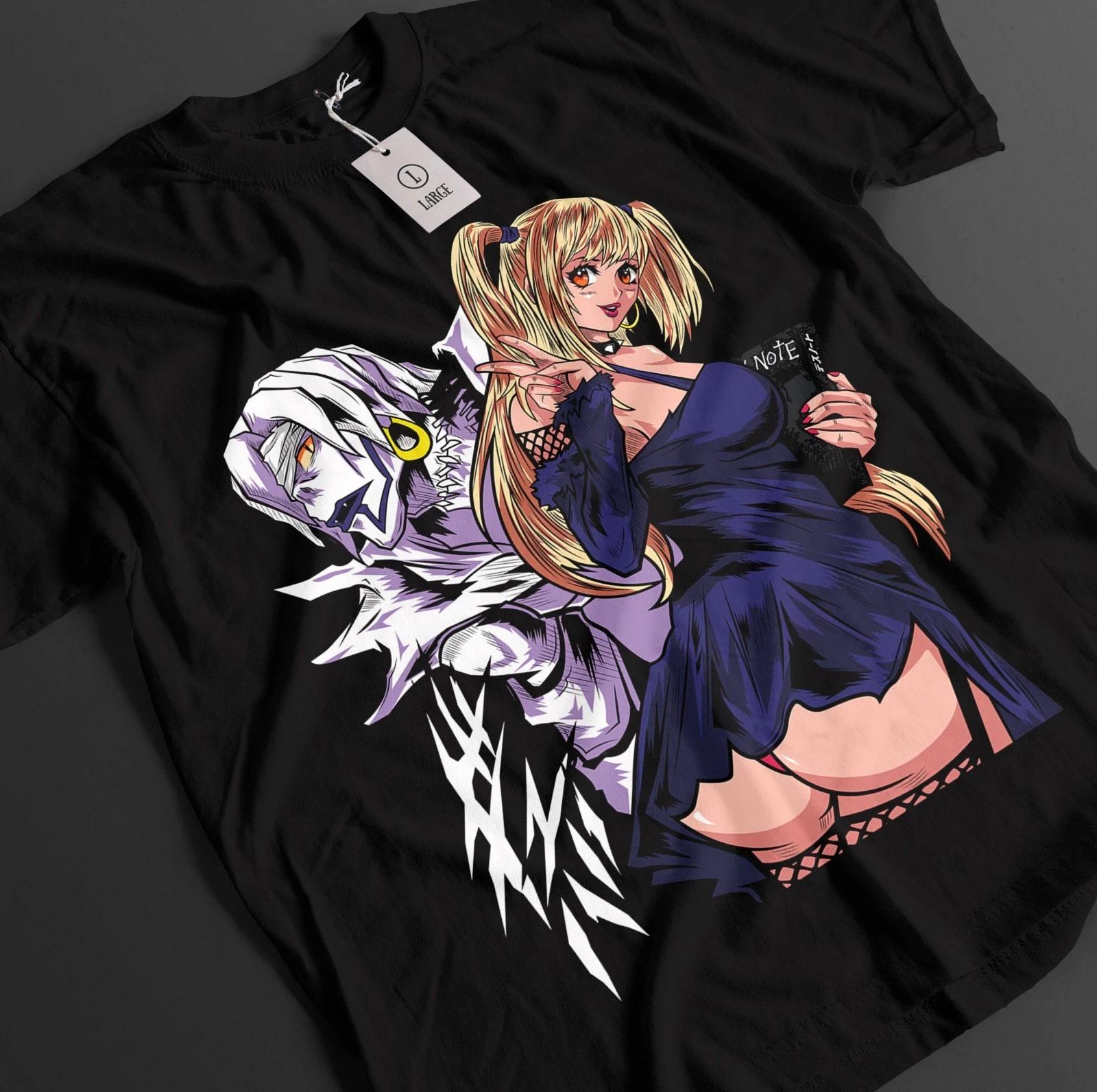 Футболка Death Note, футболка Мисы, футболка Рем, футболка Киры, футболка Рюка в стиле манги, ужасов и аниме. S