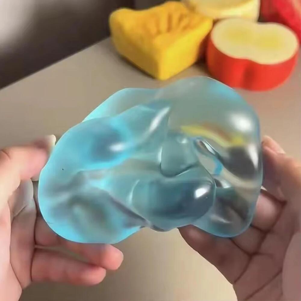 4 styly Kokosový olej Mačkací hračka Míček Squishy Maltózová hračka Mochi Antistresová Fidget hračka Měkký Simulovaný Průhledný Míč Rychle se vracející Relaxace rukou Dárek