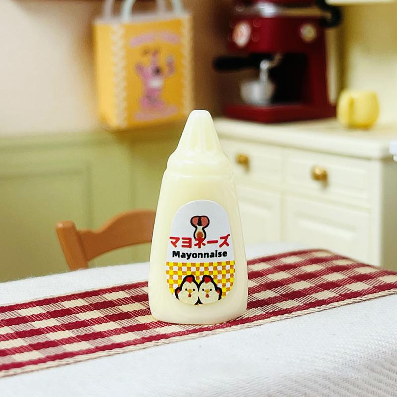 10Pcs Miniature Dollhouse Jam Mini Ketchup Pretend Play Food For Doll Decoration Accessories Toys