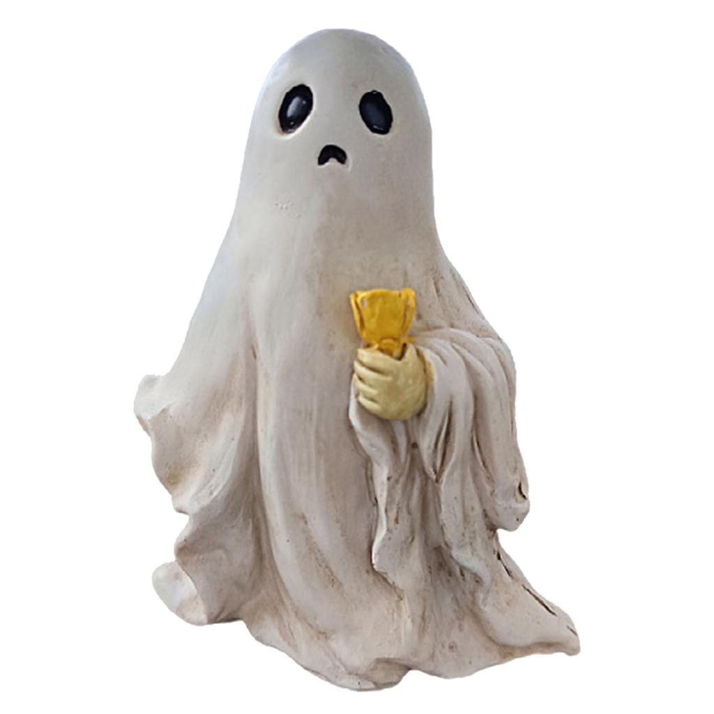 Ghost Figure Decor Resin Statue Ornament Horror Festival Sculpture for Indoor Outdoor Courtyard