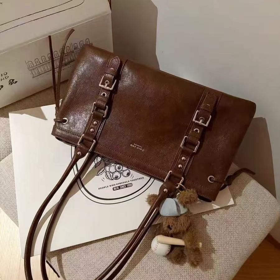 Versatile Casual Vienna Autumn Tote Bag Women's Autumn and Winter Retro Commuter Large Capacity Portable Shoulder Bag