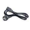 European 3-Pin AC Power Cord with Figure-8 Connector for Computers, Printers, and Beauty Devices