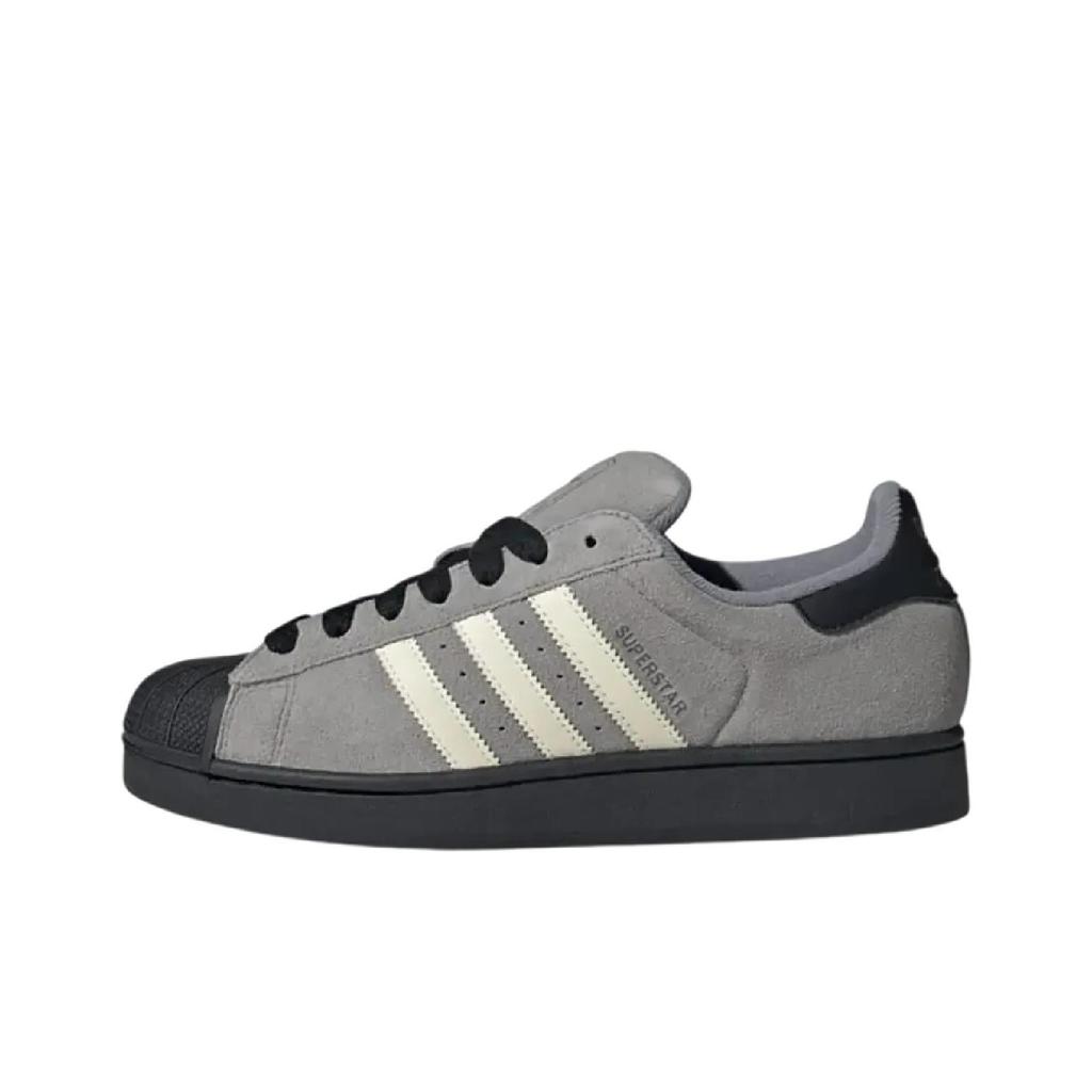 Adidas Originals Superstar 2 Classic Versatile Skate Shoes Unisex Sneakers Gray JQ3222