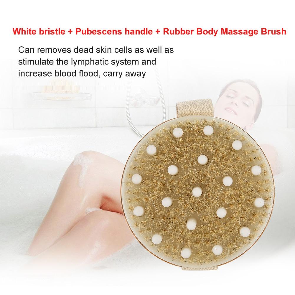 Body Massage Brush Bathing Shower Dead Skin Removal Detoxification Wash Scrubber