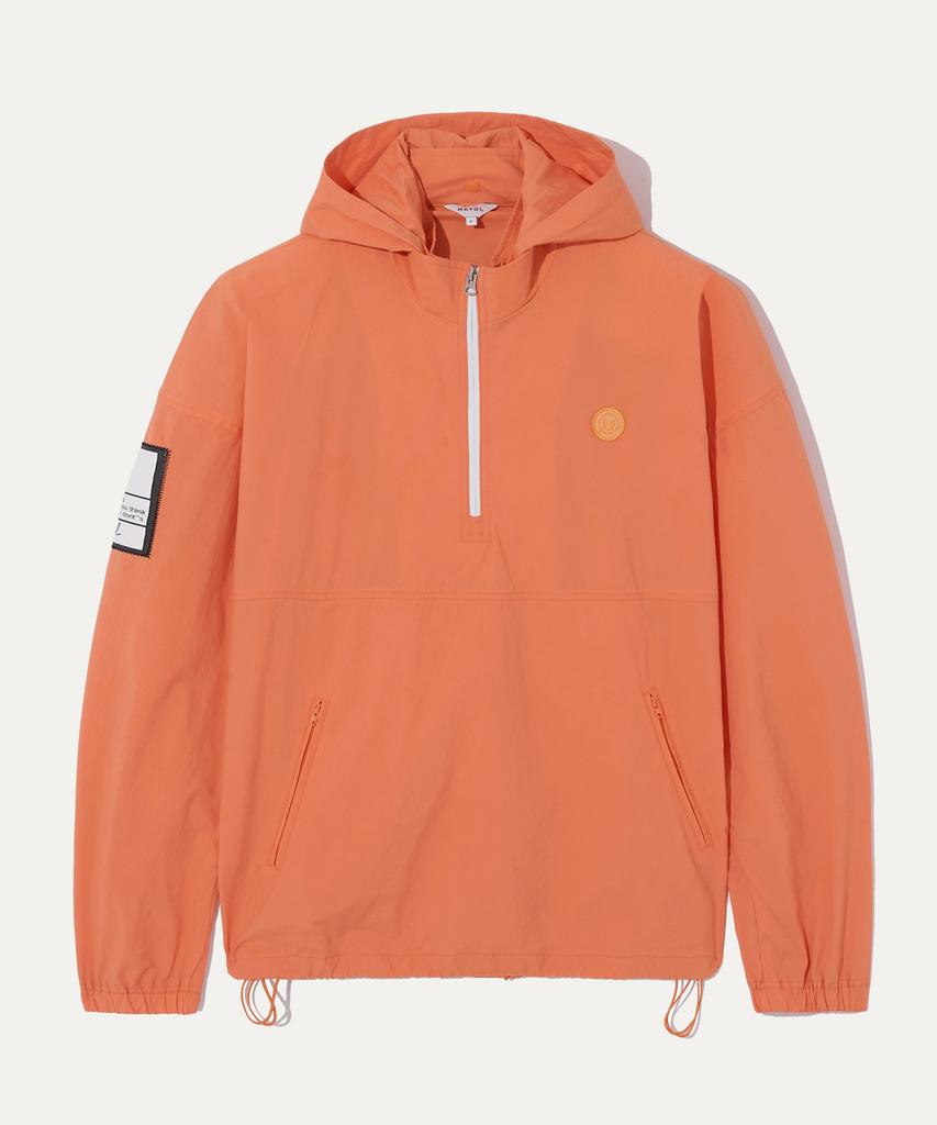 Mayol Detachable Hooded Anorak Jumper_Orange