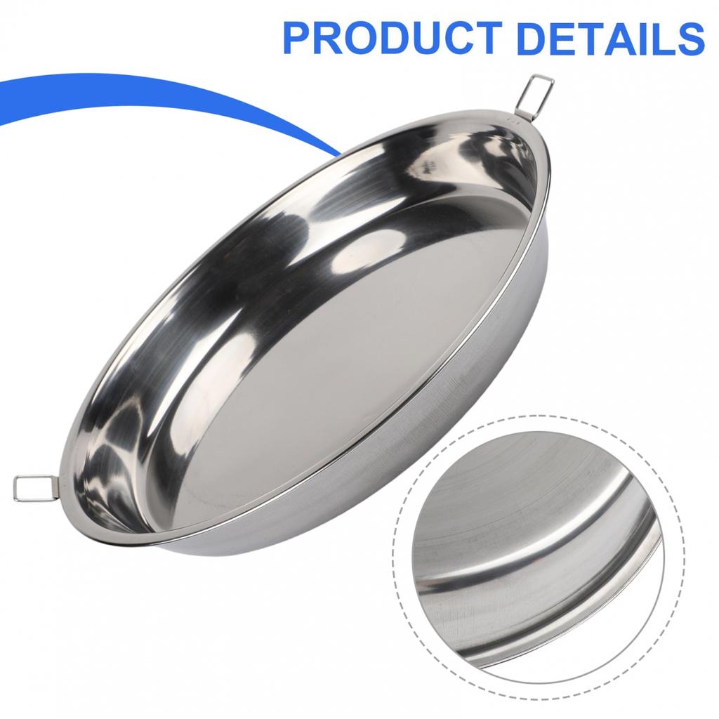 Grill Pan Pizza Pan Stainless Steel Tray Functional Design For Grilling