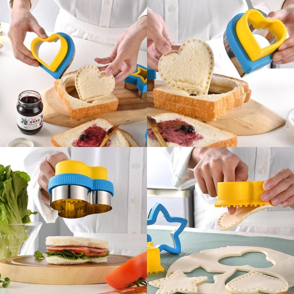 

Plastic Material Sandwich Maker Sandwich Cutter Bread Cutting Moulds for Kitchen X3UC China Mainland