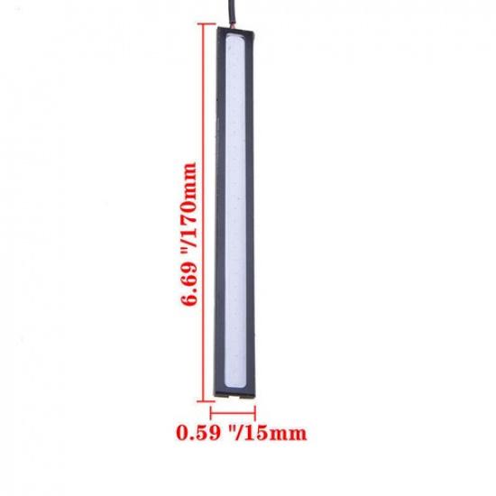 Blue DRL COB LED Strip Light Bar 12V For Camping Caravan Boat Car Waterproof