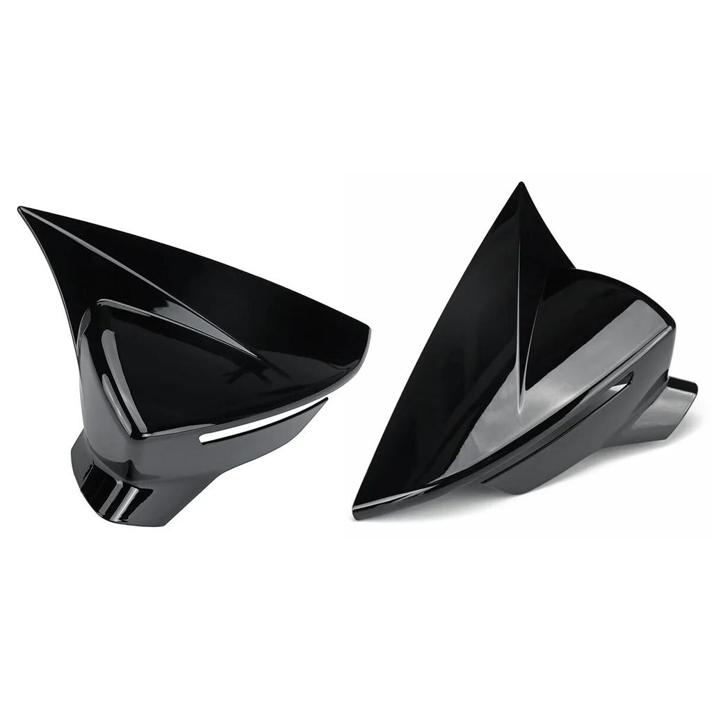 Gloss Black / Carbon Fiber Wing Mirror Covers Caps For Seat Leon MK3 MK3.5 5F ST FR Cupra 2013- Rearview Mirror Case Cover