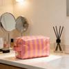 High Quality PVC Material PVC Makeup Bag Waterproof Polka Dots Striped Makeup Bag Striped Pattern Leopard Print Organizer Travel