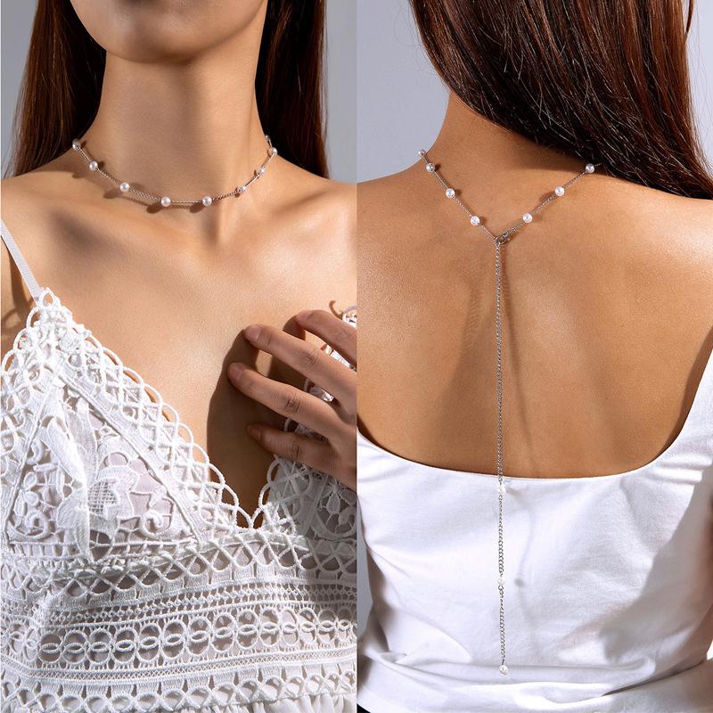 

Vintage Gold Color Beads Long Tassel Pendant Necklace for Women Creative Imitation Pearl Double-Layer Clavicle Chain Zircon