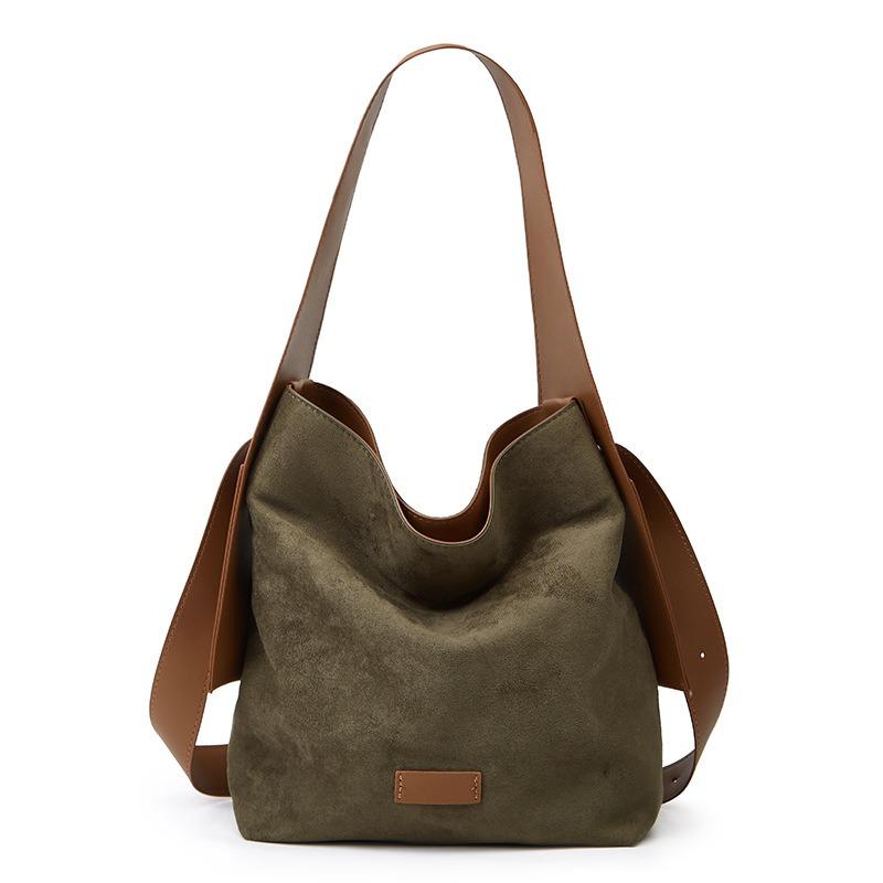 Suede Hanging Ear Tote Bag Bucket Bag Large Bag Lazy Commuter Shoulder, Messenger Bag