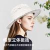 The New Model Shows a Small Face, Elegant and Not Monotonous, Retro, Exquisite Literary and Artistic Flat-top Woven Women's Sunshade Top Hat.