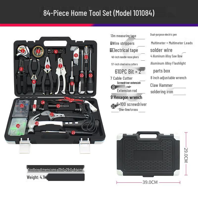 CREST 84-Piece Multi-Function Repair Tool Set