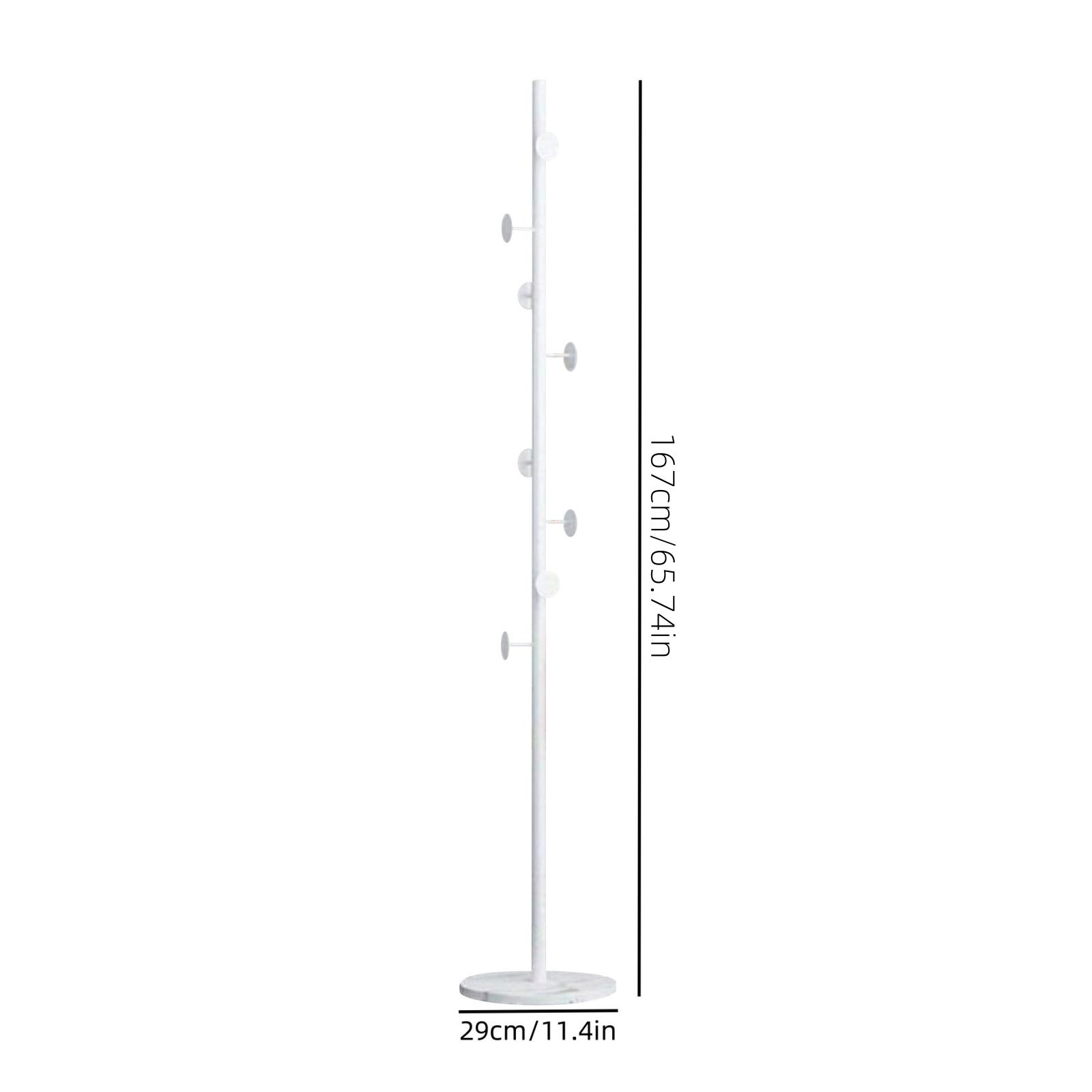 

Легкая роскошная вешалка для одежды, вертикальная вешалка для одежды, напольная вешалка для одежды для спальни, дома, вешалка для одежды из металла, не занимает места для хранения белый