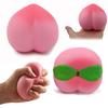 Peach Slow-Rising Squeeze Toy Soft PU Fidget for Stress Relief Realistic Fruit-Shaped Decompression Gadget Photography Prop Novelty Gift for Anxiety