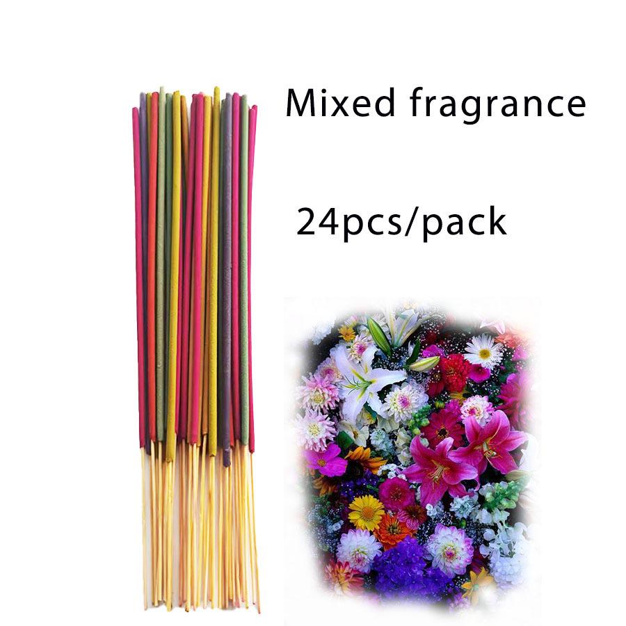 24/74/174 Incense Sticks with Bamboo, Multiple Flavors