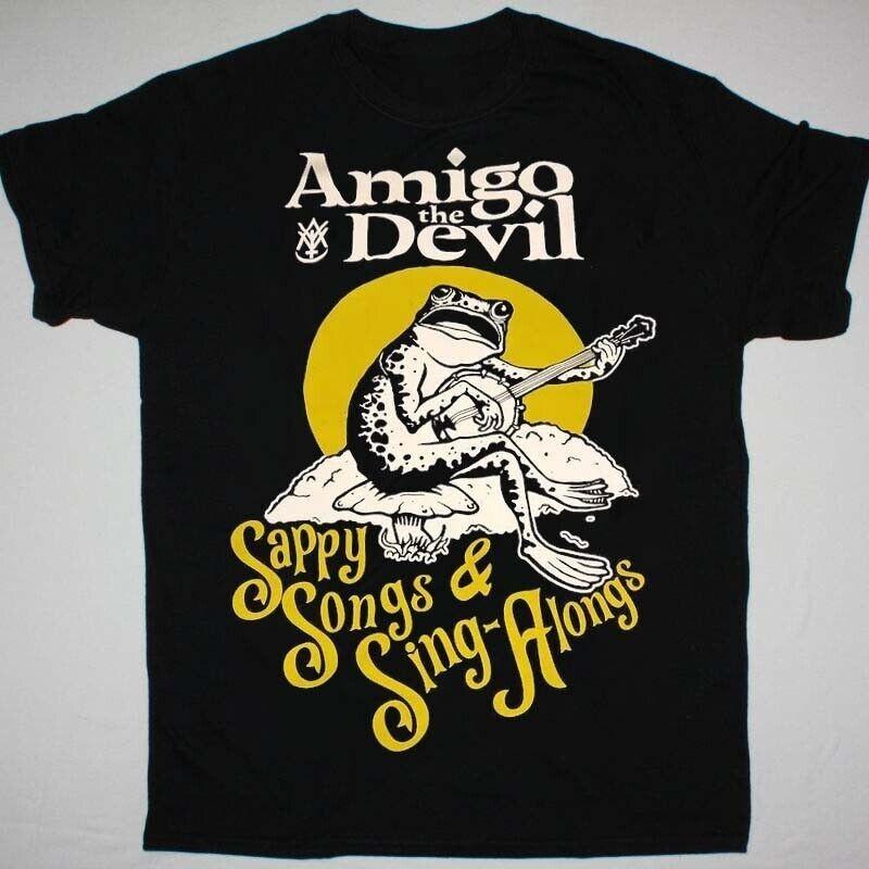

Amigo The Devil Frog Short Sleeve Cotton Black All Size Gift Shirt KH791 Unisex T-Shirt XXXXL