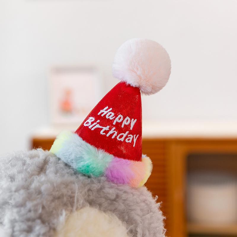 Party penguin doll plush toy wearing hat cute penguin doll rag doll children's accompanying doll gift