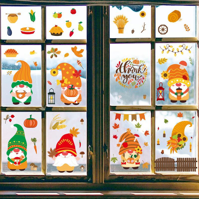 Christmas Window Stickers Electrostatic Series Car Christmas Window Glass Window Holiday Decoration
