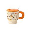 Ceramic Mugs Household Cups  Couple Breakfast Cups  Cartoon Children's Women's Tall Glasses  Water Cups  Souvenirs