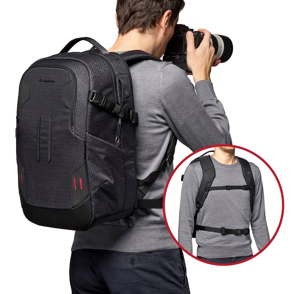 Camera Backpack PRO Light Backloader Backpack M Can Be Attached To a Can Store a Comes with a Rain Cover MB [Manfrotto] Tripod, 15-inch PC,