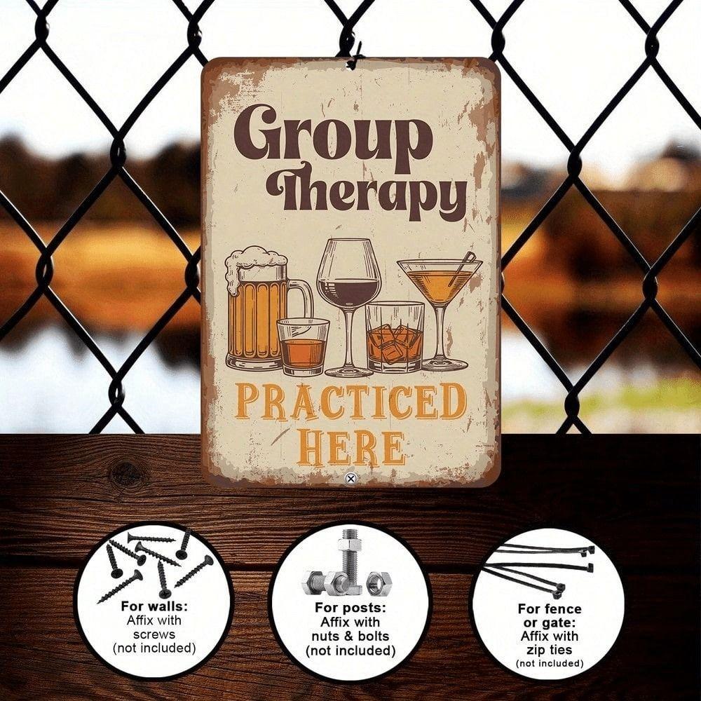 Vintage Metal Beer Sign, Flat Wall Panel, Rustic Decor for Pub, Patio & Bar