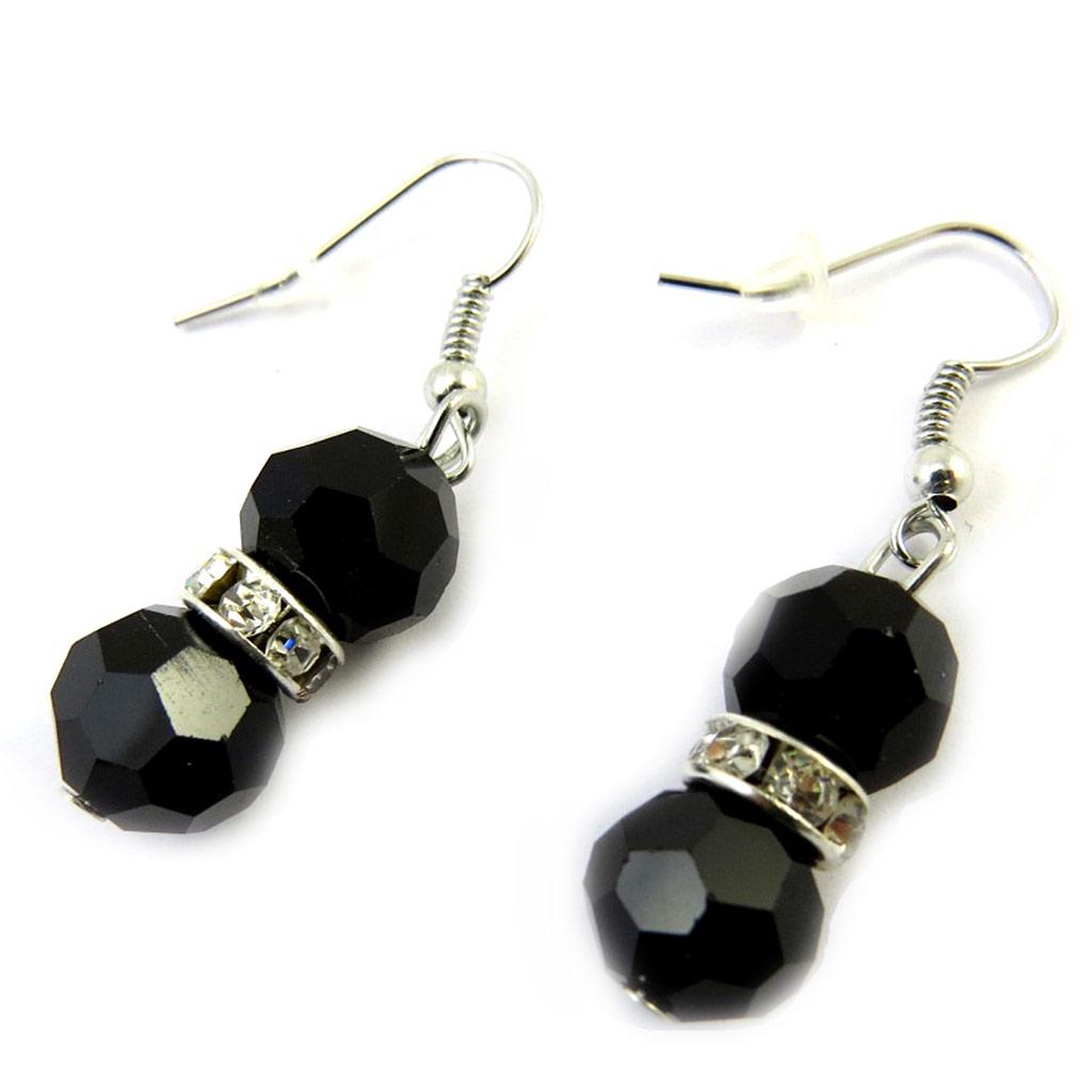 

Les Trésors De Lily [N3169] - Дизайнерские серьги Sissi черно-белые