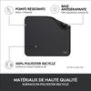 Tapis De Souris - Logitech - Série Studio - Glissement Facile - Noir